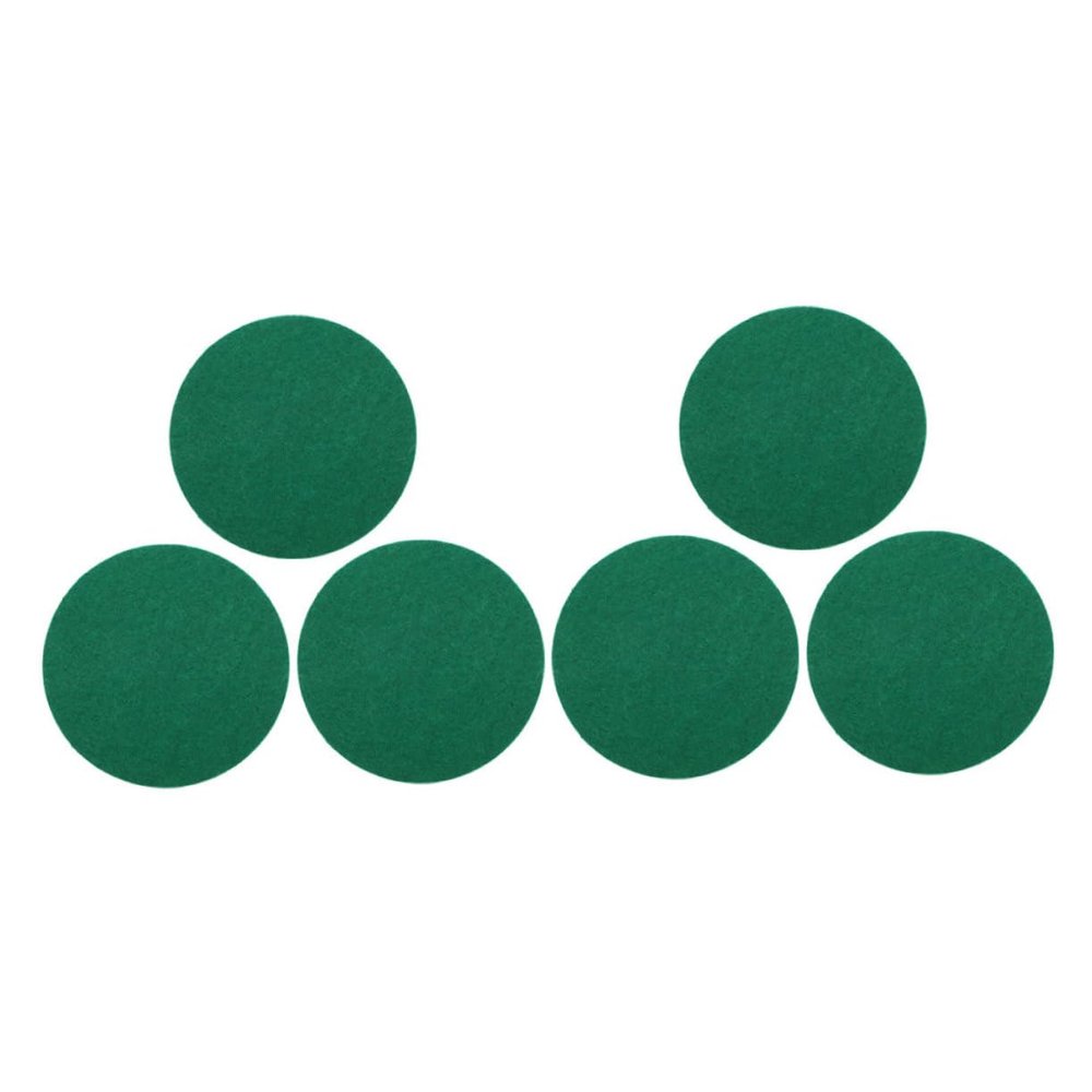 Abaodam 6pcs Green Felt Air Hockey Mallet Pads Self-Adhesive Replacement Stickers for Enhanced and Performance Game Tables