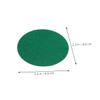 Abaodam 6pcs Green Felt Air Hockey Mallet Pads Self-Adhesive Replacement Stickers for Enhanced and Performance Game Tables view 2