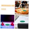 Abaodam 6pcs Green Felt Air Hockey Mallet Pads Self-Adhesive Replacement Stickers for Enhanced and Performance Game Tables view 3