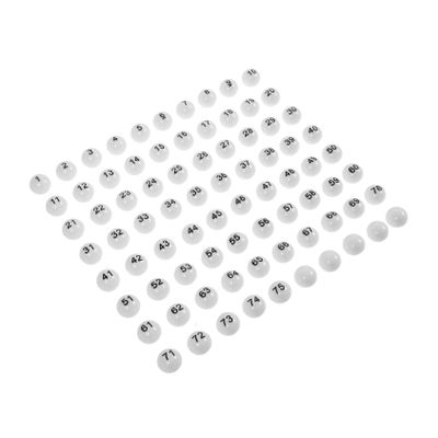 75pcs Raffle Numbered Plastic Game for Party Supplies Fun Lottery Draws and Game Easy to Read for Group Activities