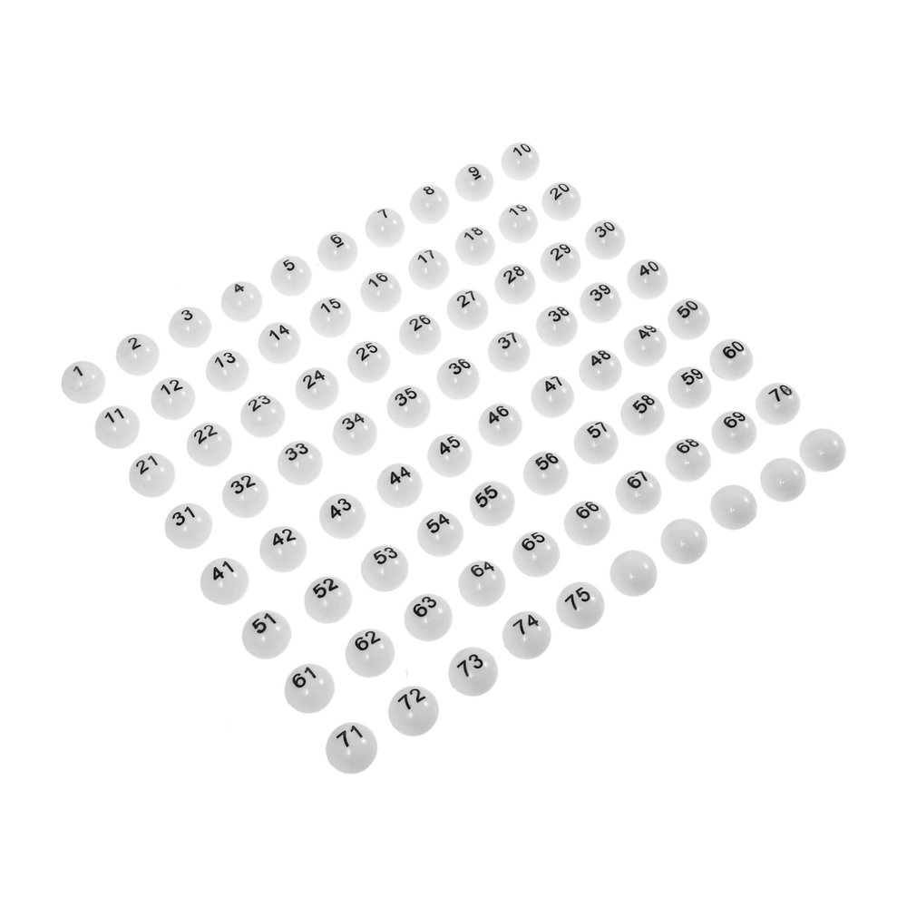 75pcs Raffle Numbered Plastic Game for Party Supplies Fun Lottery Draws and Game Easy to Read for Group Activities