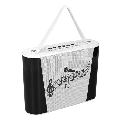Karaoke Microphone Speaker Portable Colorful All in One for Kids Karaoke Home Use (White Double Mic)