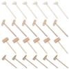 HANABASS 24pcs Mini Wooden Hammers for Boys and Girls Multi-Purpose Cake Mallets Educational Toy for Hand-Eye Coordination and Dexterity for Crab and Lobster Use view 1