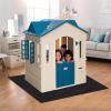 XGKHOM Outdoor Playhouse Mat, 59x79 Inches Extra Large Outdoor Playhouse Activity Rug, Non Slip Backing Portable Washable Home Floor Game House Play Mat for Kids Garden Patio view 2