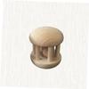 HANABASS Solid Color Wooden Hand Rattle for Boy Girl Safe Handbell with Wooden Ball Engaging Enhance Grip Skills Parent Bonding for Newborns view 2