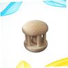 HANABASS Solid Color Wooden Hand Rattle for Boy Girl Safe Handbell with Wooden Ball Engaging Enhance Grip Skills Parent Bonding for Newborns view 3