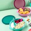 Kisangel 1set Feeding Bowl Straw Training Dinnerware for Young Boys and Girls Base and Dual Handle Design for Easy Use Packaging view 4
