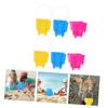 HOUDERCO 6pcs Plastic Play Buckets for Boy Girl Garden Tool Storage for and Creative Play Lightweight and Easy to Carry view 4