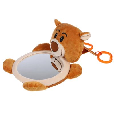 Kisangel Bear Shape Back Seat Observation Mirror Safety Seat Rear View Mirror for Infants Shatterproof Wide Angle View for Newborns