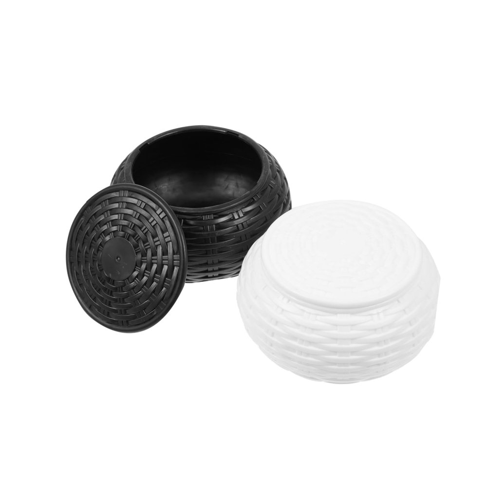 Toddmomy 1pair Stylish Go Chess Storage Box Lidded Plastic Cans for Chess Stones Compact Design for Easy Organization for Go Game Enthusiasts