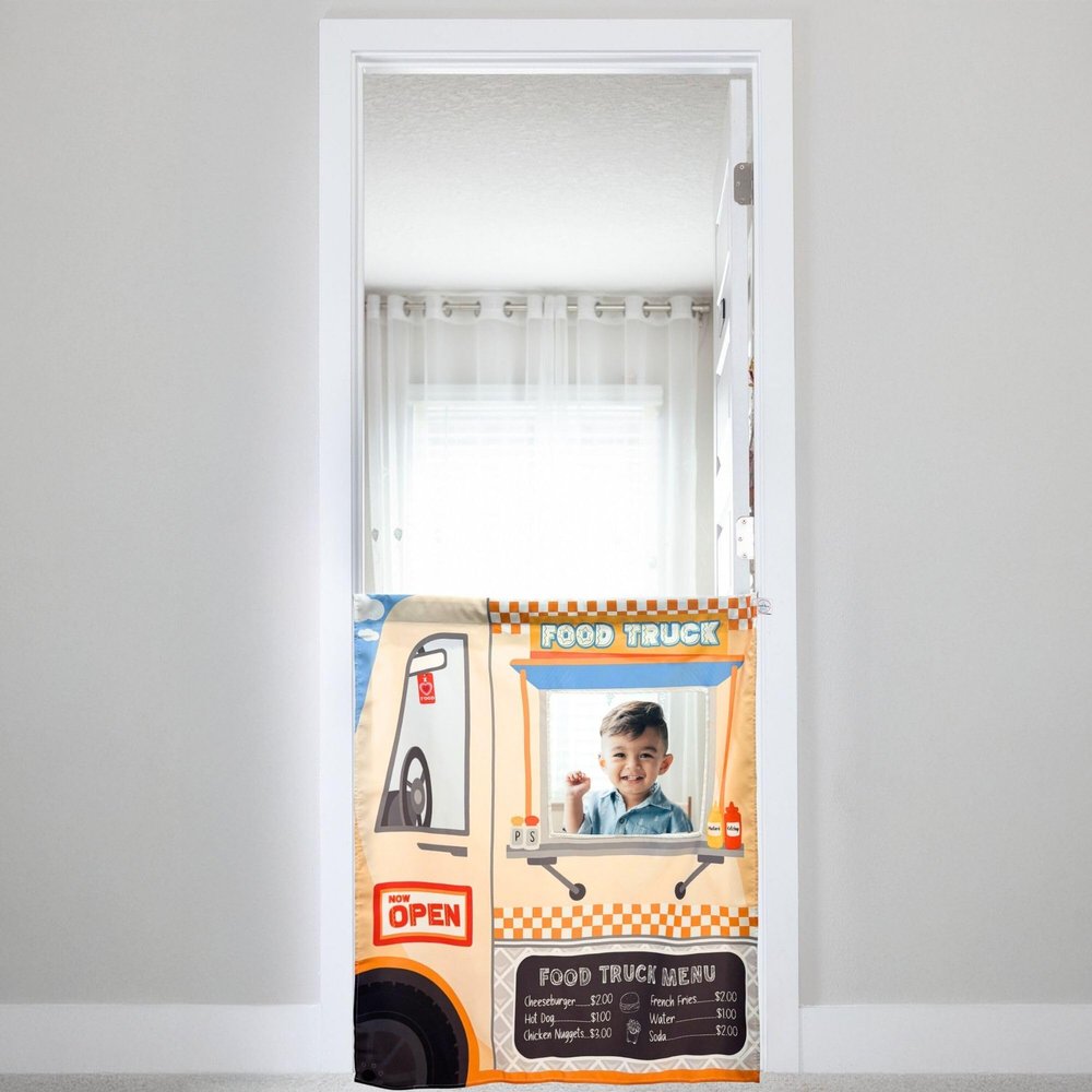 Couch Swag Play Panel for Children with Adjustable Door Pole (CS-DP-FOODTRUCK)