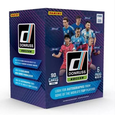 2024/25 Panini Donruss Soccer 6-Pack Blaster Trading Card Box (Blaster Exclusive Red Cubic Parallels)