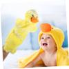 BESPORTBLE Interactive Cartoon Plush Duck Hand Puppet Soft Animal for Storytelling Motor Skills Development Imagination Building Present view 3