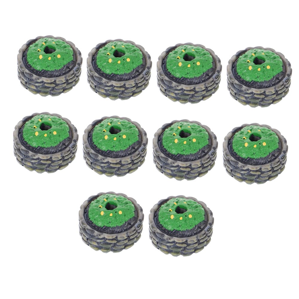 10pcs Tree Bases for Diorama Landscaping Micro Landscape Tree Base Christmas Scene Accessories Miniature Parterre Prop