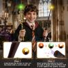 ShinySong Light Up Wizard Magic Wand with Sounds & 4 Lightings - 2 PCS Illuminating Witch Toy Wands for Kids Cosplay Party Favors, Stump - Brown Golden view 3