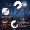 ChampWe Light Up Magic Wizard Wand Rechargeable Illuminating Toy for Kids Witch Collection Cosplay Accessories with Spellbook and Gift Box (Hive) view 2
