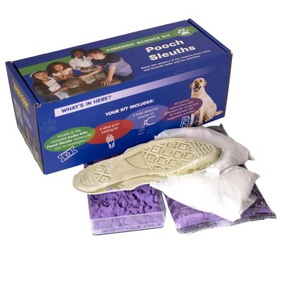 Crime Scene Solve The Pooch Sleuths Case: Camp and Classroom Size - for 25 Students - Cast Shoeprints - Detect Theft - Includes Online Streaming Video (Made in The USA)
