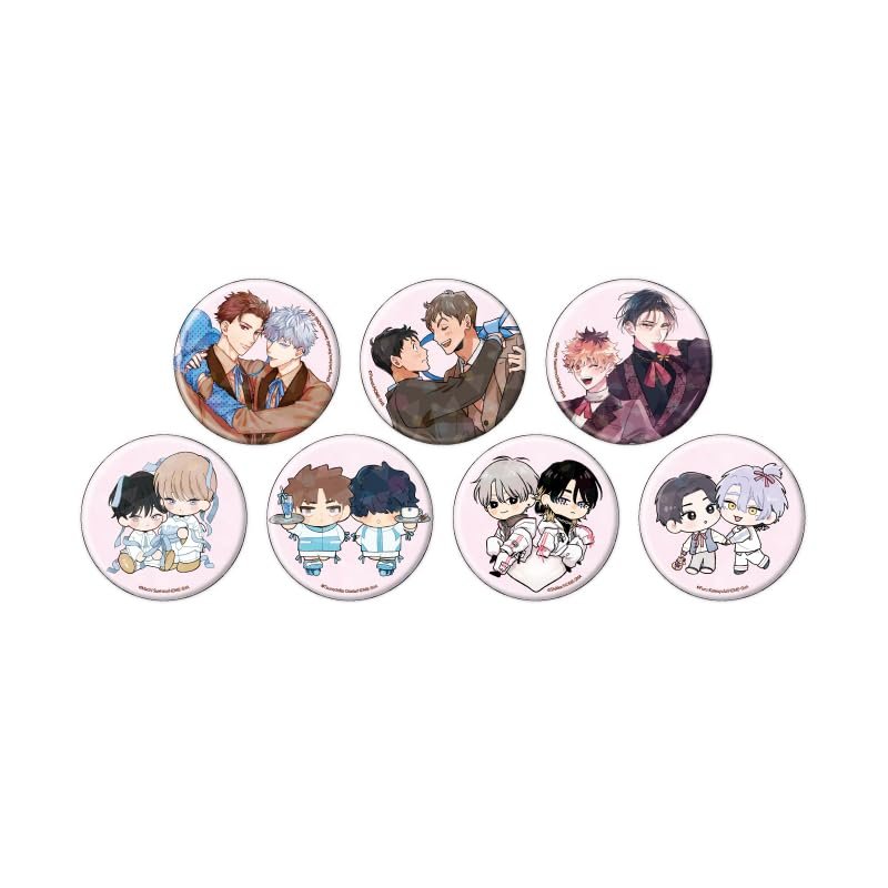 Bloom & Melokis 01, Illustrated Illustration, Hologram Can Badge, 2.6 inches (65 mm), Box of 7
