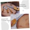 LIOOBO 6PCS Mini Dollhouse Gardening Tools Realistic Shovel Rake for Fairy Garden for Indoor Outdoor Play Encourages Nature Connection Imaginative Play view 3