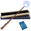 ChampWe Light Up Magic Wizard Wand Rechargeable Illuminating Toy for Kids Witch Collection Cosplay Accessories with Spellbook and Gift Box (Ivy) view 1