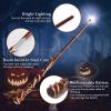 ChampWe Light Up Magic Wizard Wand Rechargeable Illuminating Toy for Kids Witch Collection Cosplay Accessories with Spellbook and Gift Box (Ivy) view 2