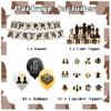 Chess Birthday Party Decorations Party Supplies Kit with Banner, Cake Topper, Cupcake Topper, Balloons for Chess Decoration Board Game Party view 2
