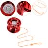 LIOOBO Style Professional Yo-yo Alloy String Ball Toy Fingertip Ball Plaything Improve Coordination for Parties view 4