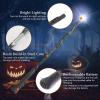 ChampWe Light Up Magic Wizard Wand Rechargeable Illuminating Toy for Kids Witch Collection Cosplay Accessories with Spellbook and Gift Box (Stump) view 2