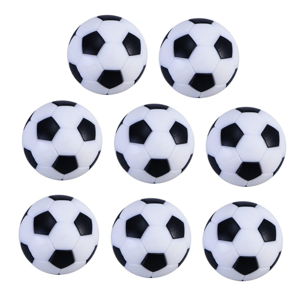 Abaodam 8pcs Plastic Table Football Balls Replacement Soccer Balls for Boys and Girls Toy Diameter Tabletop Soccer Game Accessory