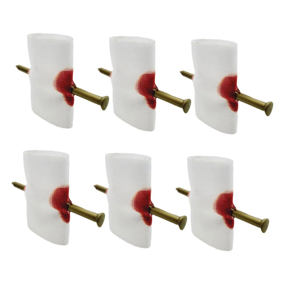 Abaodam 6pcs Creative Finger Nail Trick Props for Halloween Pranks and April Fool's Day Fun Safe Portable Toy for All Ages for Parties and Scary Tricks
