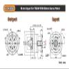 HFISWSAI Circular Flange Helical Gear Reducer Backlash 3 Arcmin Ratio 3:1~100:1 Nema23/34 Gearbox(for 90 Servo 16mm) view 2