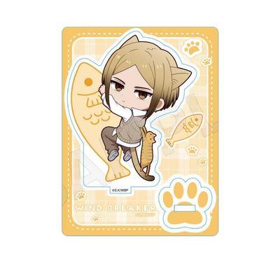 Wind Breaker Kota Satsune Mini Character Stand Sticky Nyan Version