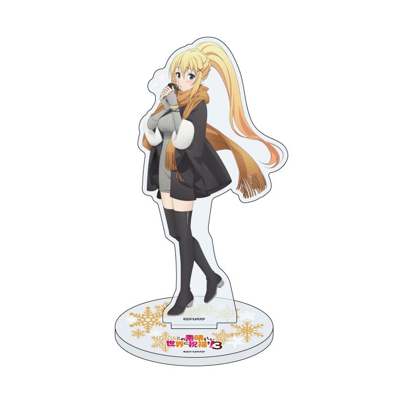 A3 Blessing on This Wonderful World! 3 10 Dacnes Winterwear Ver.[Illustrated Illustration] Acrylic Stand