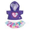 Casdon MINI Build-A-Bear Purple Heart Toy Clothes Pack. 4 Mix-and-Match Toy Outfits Includes Pajamas, Cute Hoodies, Summer Styles | For Kids Aged 3+. Suitable for 9 MINI Bears ONLY view 1