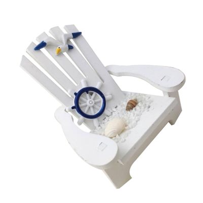 Alipis Beach Chair Ornament Wooden Miniature Rudder Pattern Decor for Tabletop Decoration for Living Room Bedroom and Beach-Themed Events for Friends