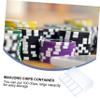 BESPORTBLE 1Pc Mahjong Chips Organizer Case Transparent Container for Chips with Cover Lightweight Storage Box for Easy Access and Portability for Gaming and Entertainment view 2