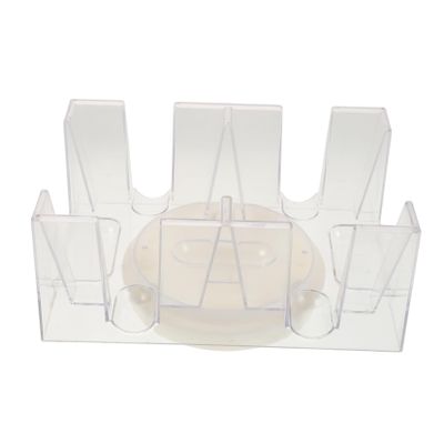 SOPOTUTU Rotating Poker Card Storage Organizer Deck Revolving Playing Card Holder Transparent Design for Easy Access at Game for and Bridge