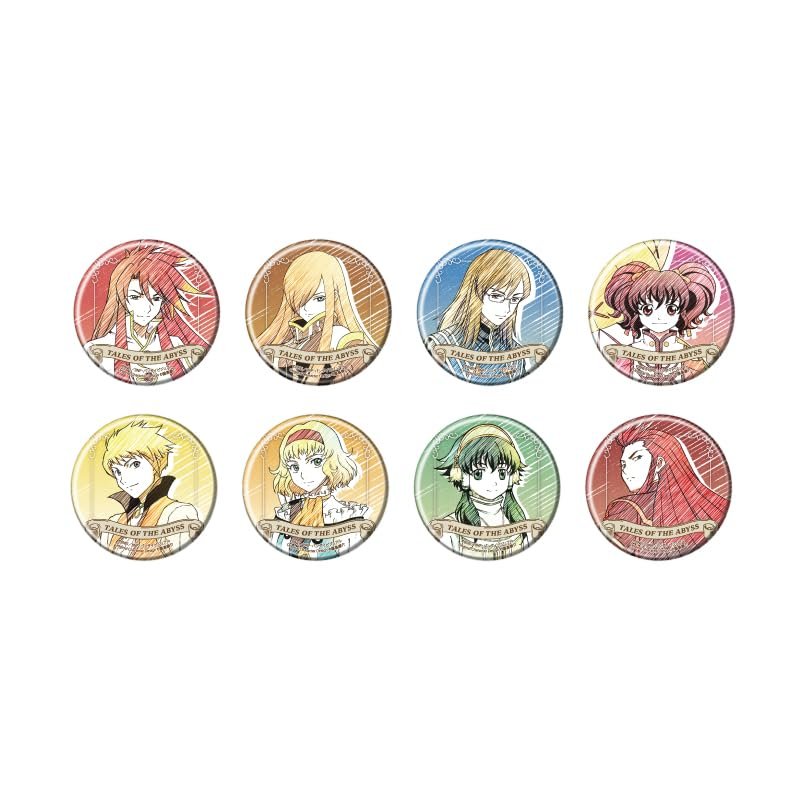 Tales of the Abyss 03 [Graph Art Sketch Illustration] Can Badge Box of 8