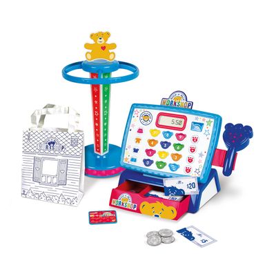 Casdon Build-A-Bear Workshop Toy Shop & Checkout Set | Officially Licensed Build-A-Bear Toy Play Set | Perfect for Roleplay for Children Ages 3+ | Includes Electronic Cash Register