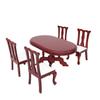 Abaodam 1Set Mini House Miniature Furniture Wooden Dining Table Chair for Dollhouse Decor for Living Display Detail Lightweight Design view 1