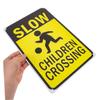 Ciieeo Boys and Girls Crossing Safety Sign Boy Girl at Play Sign for Street Messaging view 3