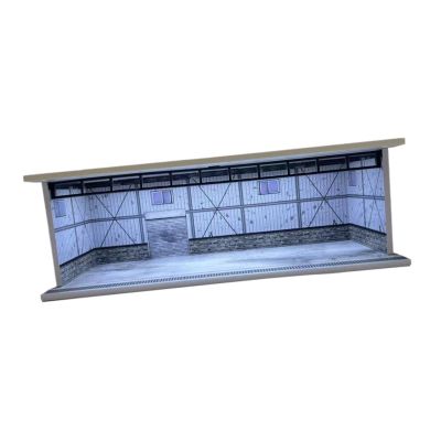 1/64 Model Car Display Case Toy Car Storage Box Garage Diorama Decoration Scenario DIY Assembly Miniature Scene Parking Scene, Style C
