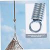 Abaodam 1set Stainless Steel Swing Spring Hanging Chairs Outdoor Rotating Shock Absorber Spring Hooks for Comfortable Relaxation view 2