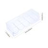 BESTonZON Poker Chip Storage Box Clear Organizer with 5 Compartments Large Capacity Portable Game Chip Container for Poker and Mahjong 8.18X3.14X2.28 Inch view 4