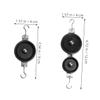 Abaodam 4pcs Educational Pulley for Physics Experiments Sturdy Single Double Pulleys for Classroom Learning Mechanics Teaching Equipment for Students Safe and Practical Physics Tools view 2