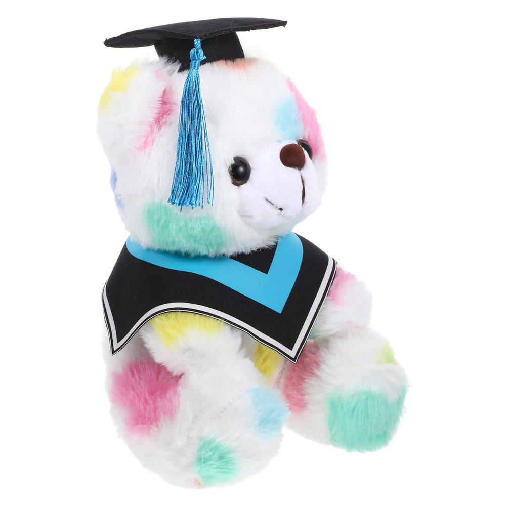 Abaodam Stuffed Animal Graduation Bear Plush Toy Adorable Cartoon Doll Scarf for Celebrating Graduates for Any Graduation Season