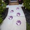 Cherokee Bluff Bears Textured Peel and Stick Floor Decals  Set of 5  School Spirit Decor  Removable Sidewalk Vinyl Stickers view 1