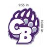 Cherokee Bluff Bears Textured Peel and Stick Floor Decals  Set of 5  School Spirit Decor  Removable Sidewalk Vinyl Stickers view 2