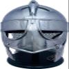 MJOLINR Medieval Crusader Helmet  Handmade 16-Gauge Steel Armor with Brass Accents  Authentic Collectible Helmet for Cosplay, LARP, Historical Reenactments, and Display view 2