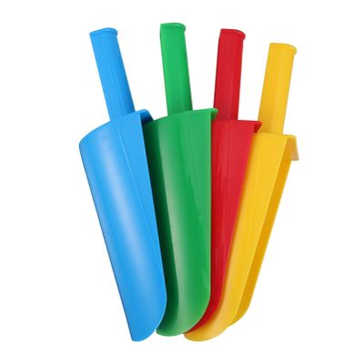 ibasenice 4pcs Sand Scoop Shovels Lightweight Short Handle for Beach Sandbox Backyard Play Fun Outdoor Activity Random Color